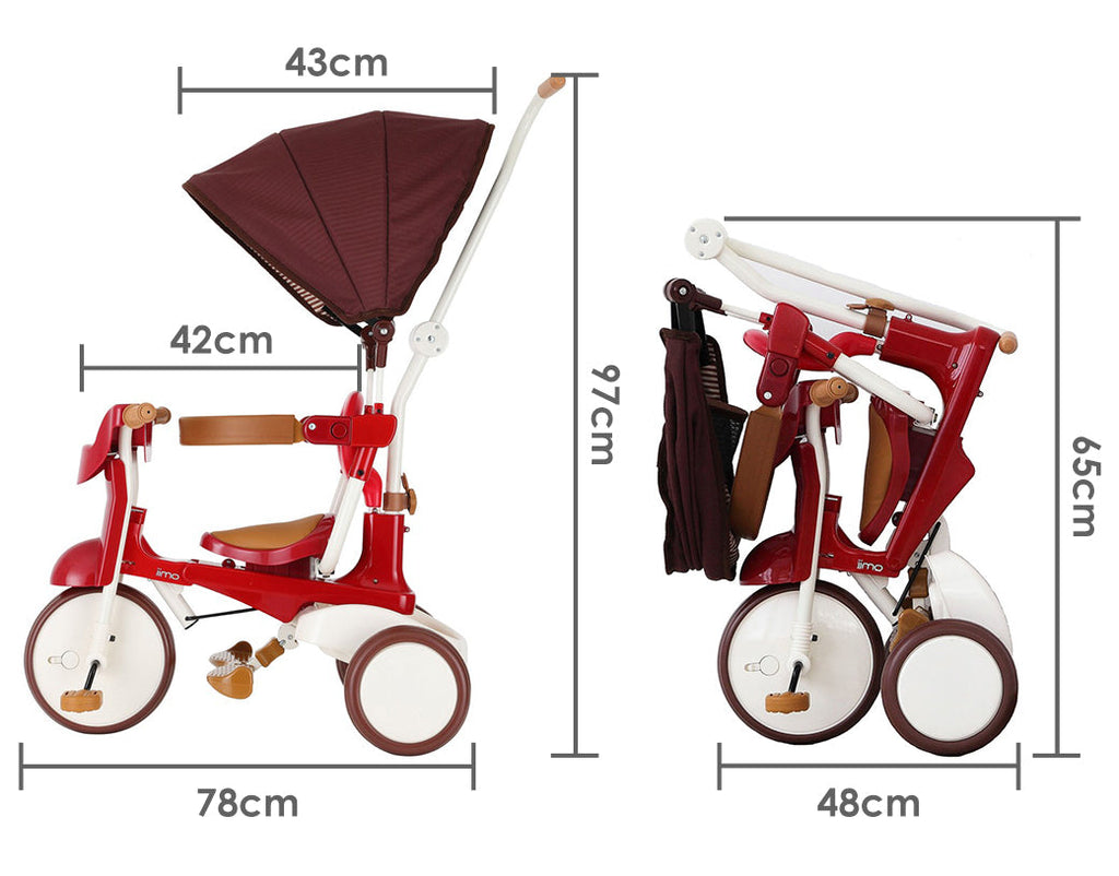 Iimo 3-In-1 Foldable Tricycle With Canopy image 31