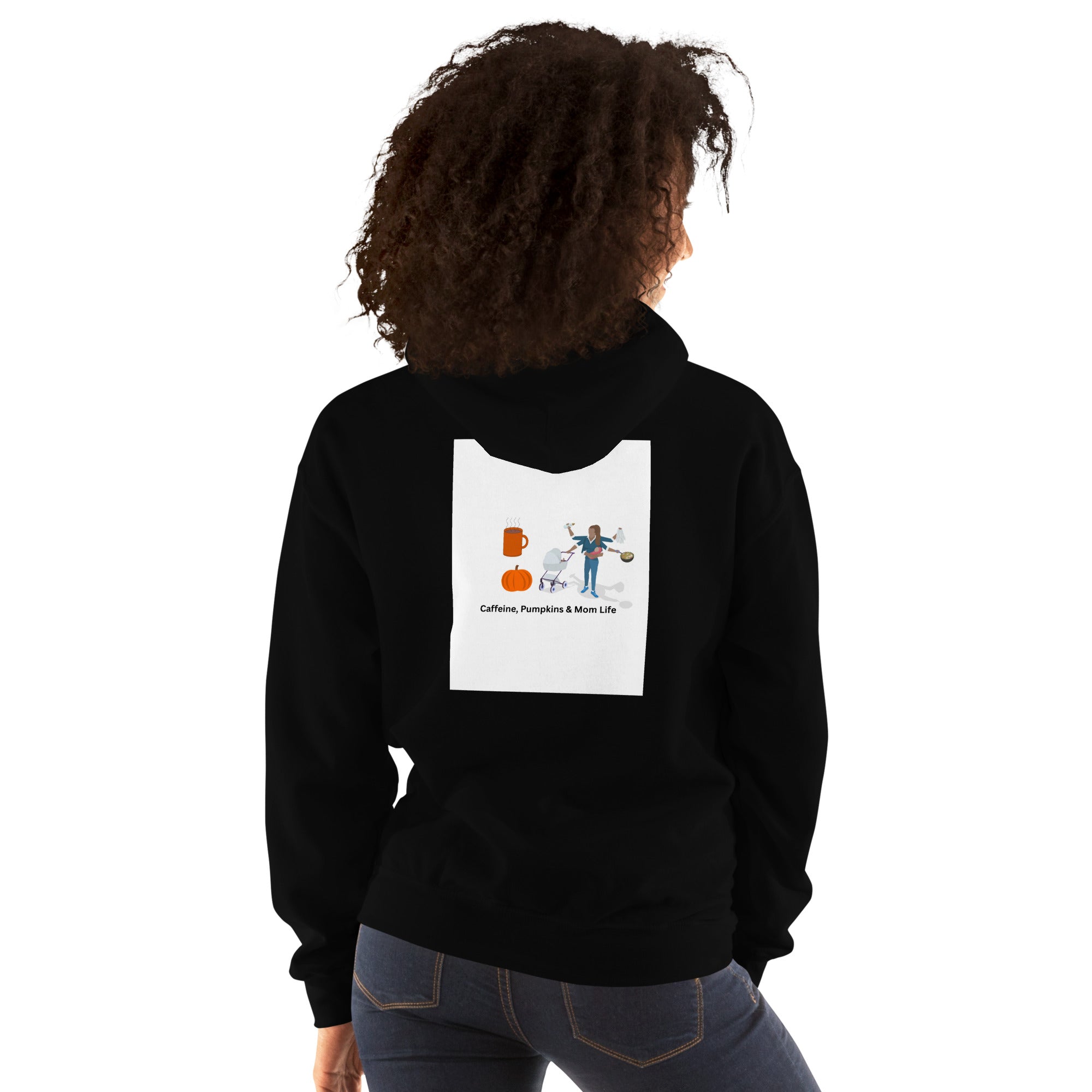 Coffee, Pumpkins, Mayhem- Mom Life- Unisex Hoodie image 1